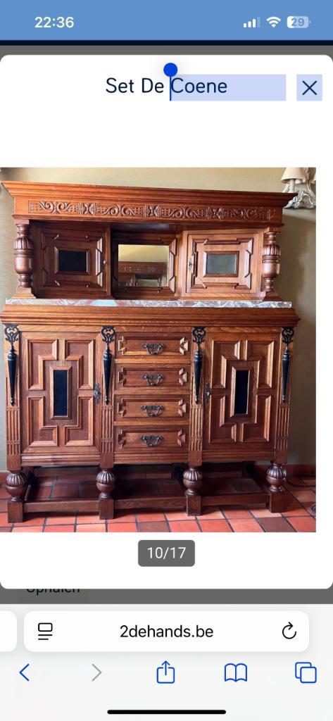 Dressoir antiek (deel koppel) Met laden, Huis en Inrichting, Kasten | Dressoirs, Zo goed als nieuw, 100 tot 150 cm, 25 tot 50 cm