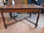 Volhouten tafel (eik?), Huis en Inrichting, Ophalen, Gebruikt, 100 tot 150 cm, Eikenhout
