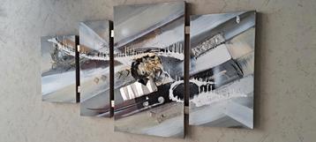 Abstracte schilderij op canvas  beschikbaar voor biedingen