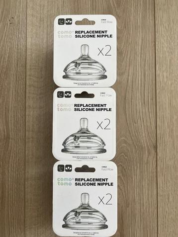 Comotomo fast flow replacement sillicone nipple beschikbaar voor biedingen