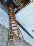Houten ladder 4 x 3 meter, Doe-het-zelf en Bouw, Ladders en Trappen, Ophalen, Gebruikt, Ladder
