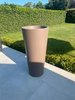 Bloempot elho / taupe / Diam 50cm h102cm, Tuin en Terras, Bloembakken en Plantenbakken, Ophalen, Zo goed als nieuw