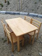 Une table et 8 Chaises, 100 à 150 cm, 50 à 100 cm, Enlèvement, Utilisé