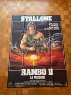 Filmposter Rambo II 1985, 116 x 157cm, Verzamelen, Ophalen, Zo goed als nieuw, Rechthoekig Staand, Film en Tv