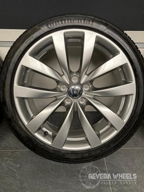 19” originele Volkswagen Passat velgen + banden 5x112 1K8 07, Auto-onderdelen, Banden en Velgen, Banden en Velgen, Zomerbanden