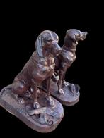Grand couple de chiens de chasse Fonte (fonte) h92cm, Antiquités & Art, Enlèvement
