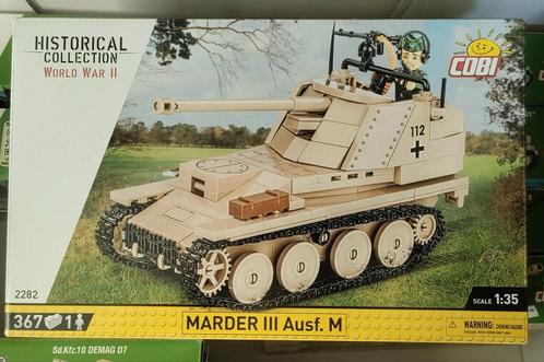 Cobi type Lego Duitse panzer marder III ausf m bouwdoos, Hobby en Vrije tijd, Modelbouw | Auto's en Voertuigen, Zo goed als nieuw