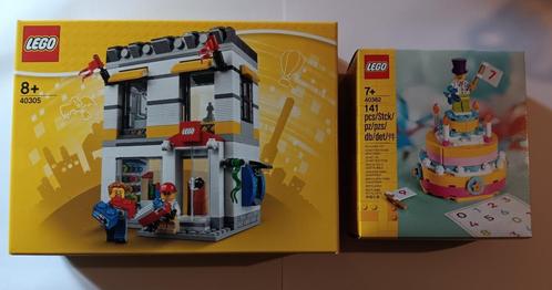 Lot Lego 40305 + 40382 Brand Store + Verjaardagsset NIEUW, Kinderen en Baby's, Speelgoed | Duplo en Lego, Nieuw, Lego, Complete set