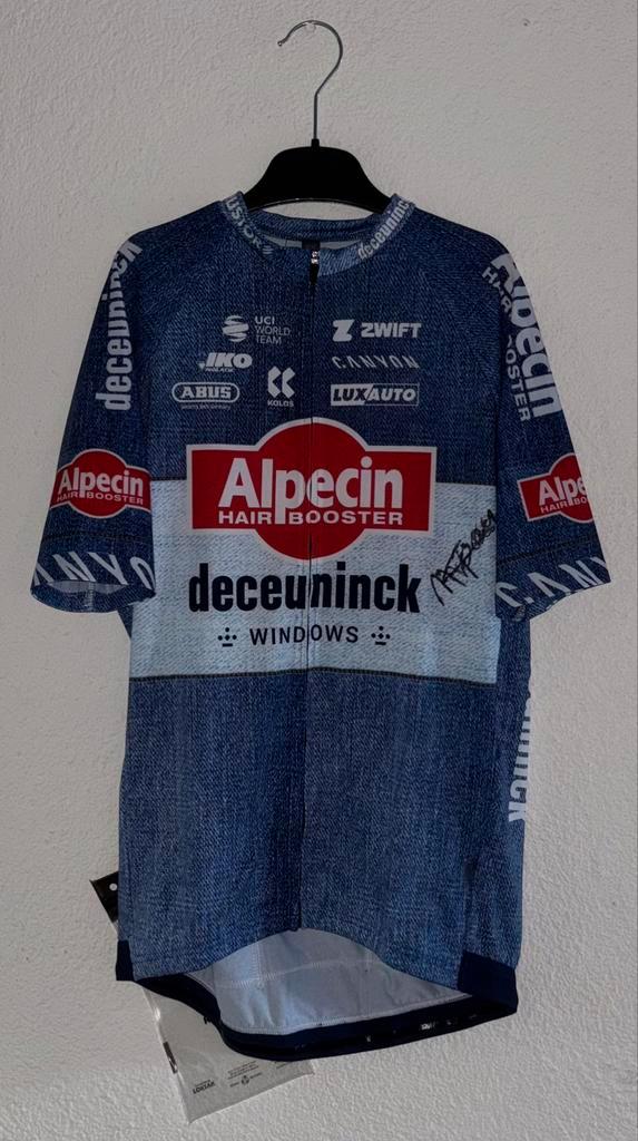 Mathieu van der Poel gesigneerd Alpecin Deceuninck trui, Sport en Fitness, Wielrennen, Zo goed als nieuw, Ophalen of Verzenden