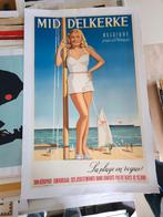 Affiche publicitaire de Middelkerke (1950), Collections, Posters & Affiches, Comme neuf, Enlèvement ou Envoi