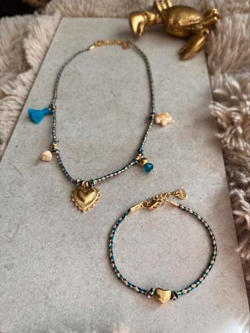 Handgemaakte Sieraden Winter Petrol ByJ&S Stainless Steel🤍 beschikbaar voor biedingen