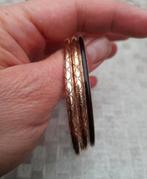 Vintage vergulde geëtste armbanden 15eu/st of 30 eu samen, Handtassen en Accessoires, Antieke sieraden, Ophalen of Verzenden