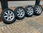 4 jantes en alliage avec pneus été 205/55-16 pour VW, Pneus et Jantes, 16 pouces, Pneus été, 205 mm