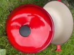 Le creuset  grote rode kom  dia 30 cm gietijzer, Huis en Inrichting, Ophalen of Verzenden, Gebruikt, Gietijzer, Kookpan of Snelkookpan