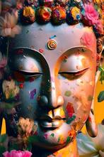 Diamond Painting boedah bloem 50x40cm (rond), Verzenden, Nieuw, Knutselwerk