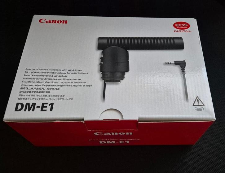Canon DM-E1 Stereo Microfoon, Audio, Tv en Foto, Fotocamera's Digitaal, Nieuw, Compact, Canon, Ophalen of Verzenden