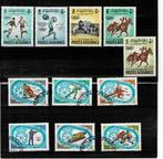 ASIE AFGHANISTAN JEUX OLYMPIQUES 11 TIMBRES OBLITERES - SCAN, Affranchi, Envoi