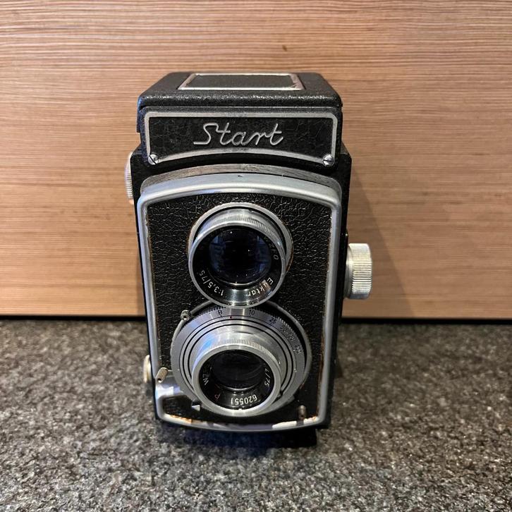 WZFO Start analoge TLR 120 - (6x6) film spiegelreflex camera, Audio, Tv en Foto, Fotocamera's Analoog, Gebruikt, Spiegelreflex