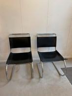 chaises Mies van der Rohe, Noir, Utilisé, Enlèvement ou Envoi, Deux