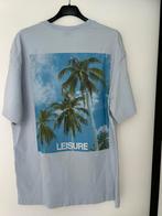 Lichtblauwe t-shirt print “Leisure” mt S, Vêtements | Hommes, T-shirts, Enlèvement ou Envoi, Comme neuf, Taille 46 (S) ou plus petite