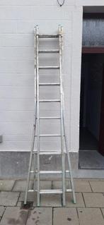 échelle coulissante en aluminium 20 échelons, Doe-het-zelf en Bouw, Ladders en Trappen, Ophalen, Gebruikt, Ladder, Opvouwbaar of Inschuifbaar