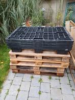 120x80 of 120x100 zwarte  plastic pallets, Ophalen, Zo goed als nieuw