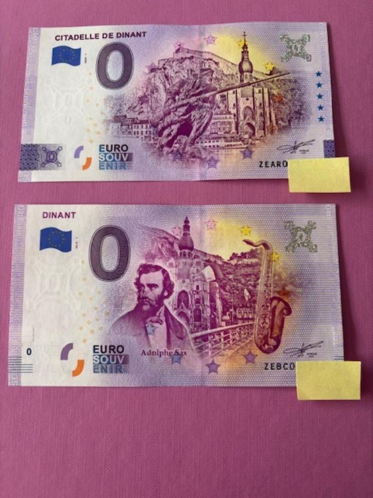 Duotickets €0, souvenir Dinant, Postzegels en Munten, Bankbiljetten | Europa | Niet-Eurobiljetten, Los biljet, België, Ophalen of Verzenden