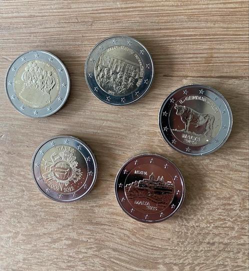 Herdenkingsmunten Malta - UNC, Postzegels en Munten, Munten | Europa | Euromunten, Malta, Ophalen of Verzenden