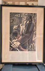 FRANS MASEREEL ORIGINEEL FM 1955 ERE VERHAEREN, Ophalen of Verzenden