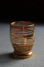 Antiek verguld likeur glas, Antiek en Kunst, Ophalen of Verzenden