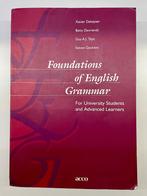 Foundation of English grammar, Acco, Enlèvement, Utilisé, Enseignement supérieur
