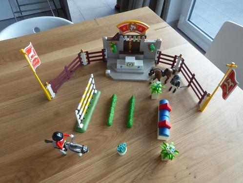 Paardenjumping, Kinderen en Baby's, Speelgoed | Playmobil, Gebruikt, Complete set, Ophalen of Verzenden