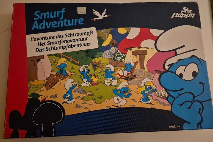 Gezellig Smurfen-gezelschapsspel te koop!, Kinderen en Baby's, Speelgoed | Kinderpuzzels, Gebruikt, 4 tot 6 jaar, Ophalen