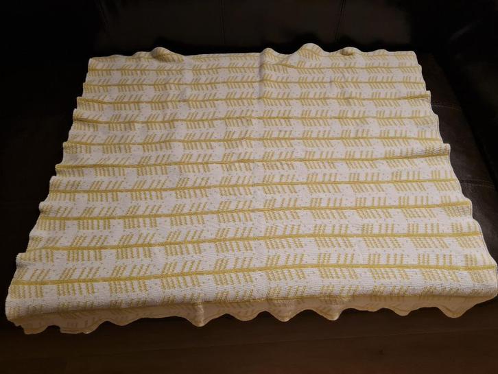 dekentje - parkdekentje Roomblush / geel-wit, Kinderen en Baby's, Kinderkamer | Inrichting en Decoratie, Ophalen of Verzenden