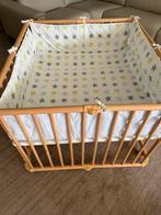 Baby park Geuther+zachte bijpassende bekleding zeer goede st, Kinderen en Baby's, Ophalen, Zo goed als nieuw, In hoogte verstelbaar