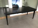 Zwarte houten tafel, Ophalen, 50 tot 100 cm, Vijf personen of meer, 200 cm of meer
