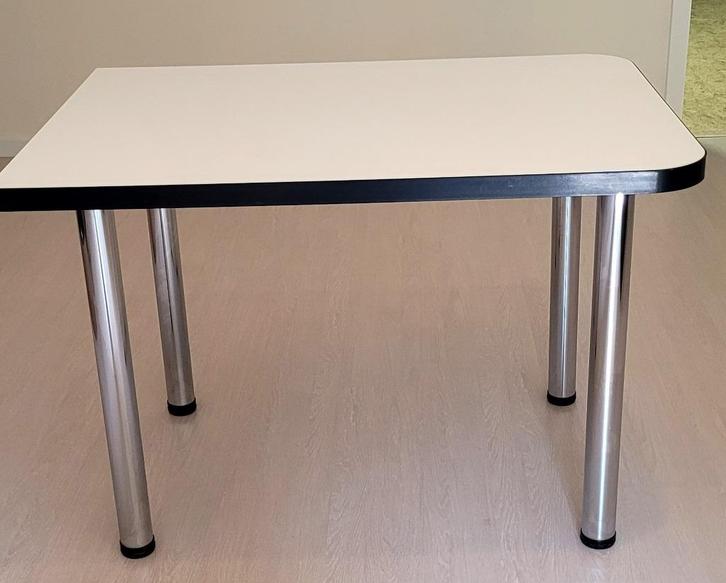 Keukentafel wit, Huis en Inrichting, Keuken | Keukenelementen, Gebruikt, Minder dan 100 cm, 100 tot 150 cm, 50 tot 75 cm, Wit