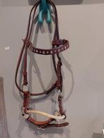 Bitloos hoofdstel met Rawhide en diamantjes, Dieren en Toebehoren, Ophalen, Western