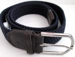 gevlochten riem blauw celio breed 3 cm lang 100cm, 95 tot 105 cm, Ophalen of Verzenden, Riem of Ceintuur, Gedragen