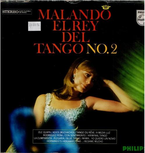 Vinyl, LP   -   Malando* – El Rey Del Tango No. 2, Cd's en Dvd's, Vinyl | Overige Vinyl, Overige formaten, Ophalen of Verzenden
