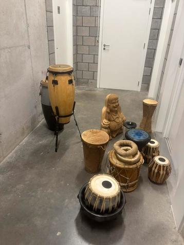 Verechillende trommels , boedha, etc… beschikbaar voor biedingen