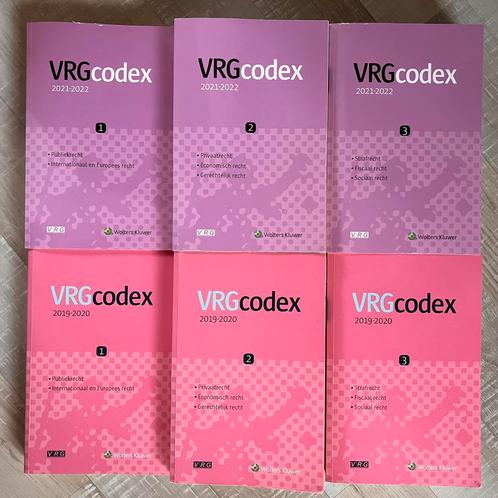 VRG CODEXEN TE KOOP, Boeken, Studieboeken en Cursussen, Zo goed als nieuw, Hoger Onderwijs, Ophalen of Verzenden
