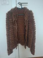 Bontjas (vestje) Caroline Biss - konijnenbont, Kleding | Dames, Maat 38/40 (M), Bruin, Nieuw, Ophalen of Verzenden