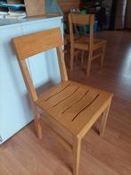 4 massief houten stoelen. Graag bieden, Huis en Inrichting, Stoelen, Ophalen, Zo goed als nieuw