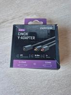 Cinch naar AUX Y-adapterkabel - ClickTronic 70493, Enlèvement ou Envoi, Neuf