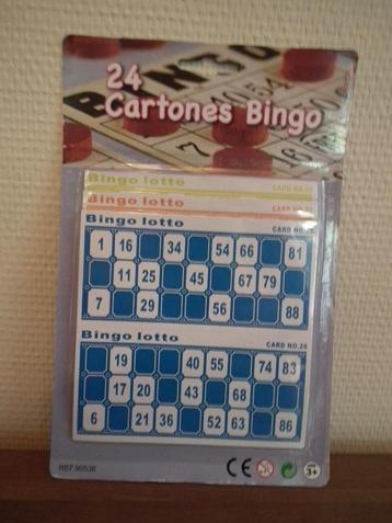 24 bingo lottokaarten (verzegeld) beschikbaar voor biedingen
