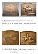 Médailles "Cercle Equestre Genval" UNIQUES !, Bronze, Enlèvement