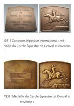 Médailles "Cercle Equestre Genval" UNIQUES !, Ophalen, Brons