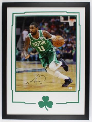Kyrie Irving gesigneerde foto + Boston Celtics frame