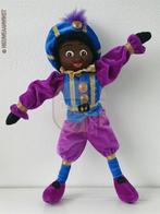 Authentieke Etos etalage zwarte Piet pop - 45cm, blauw/paars, Diversen, Sinterklaas, Verzenden